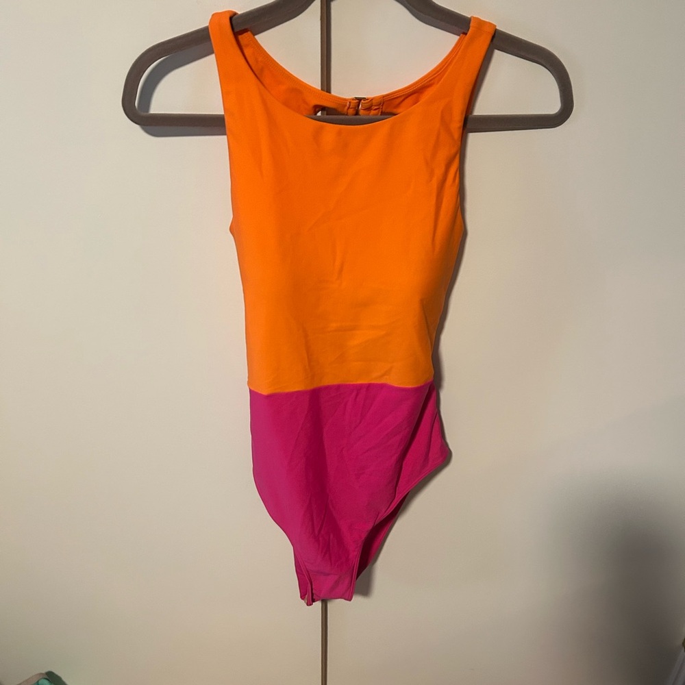 Summersalt Orange and Pink Kids Bodysuit